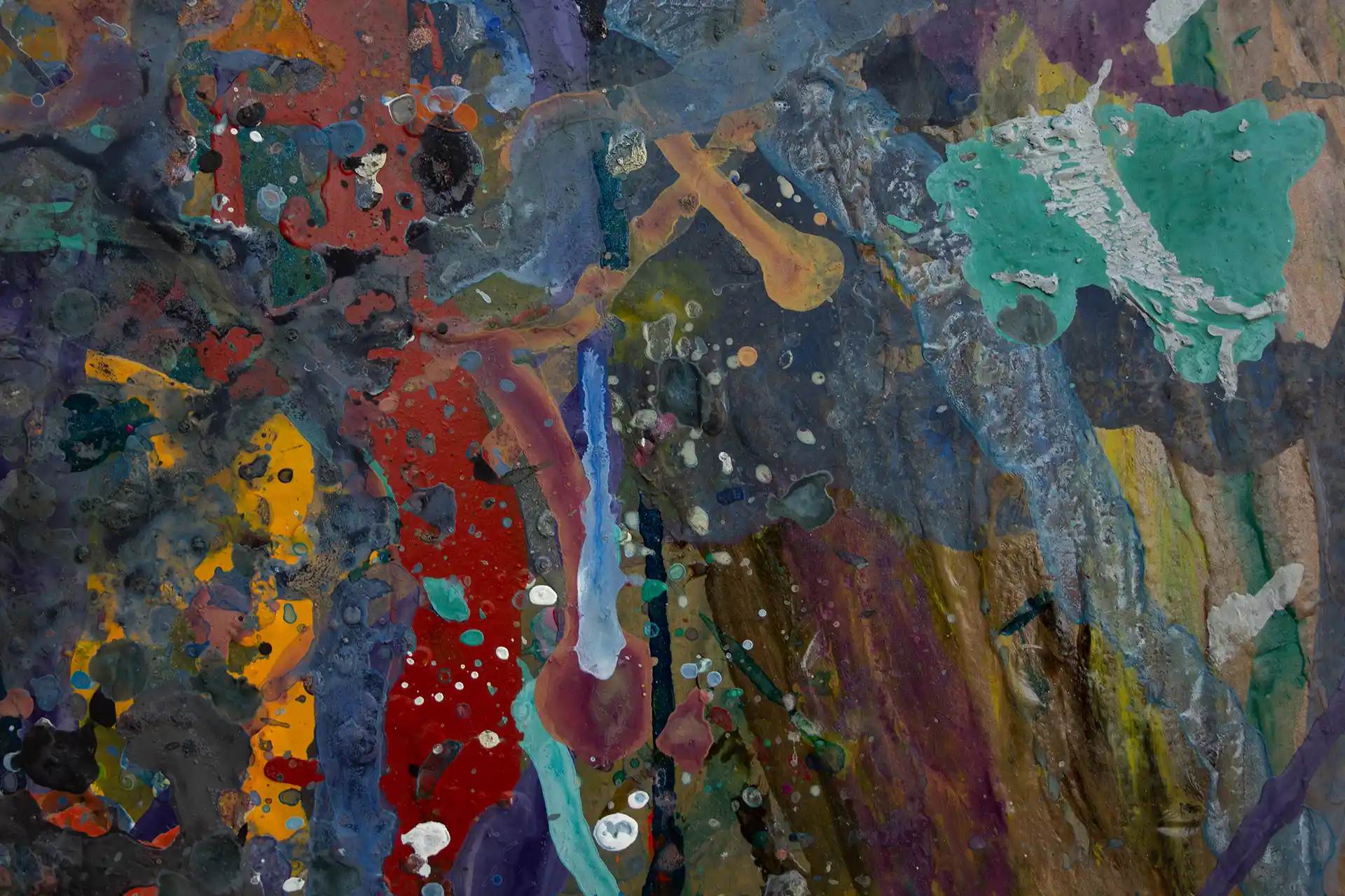 Abstract painting | Fight of the aliens 1 | Detail 1