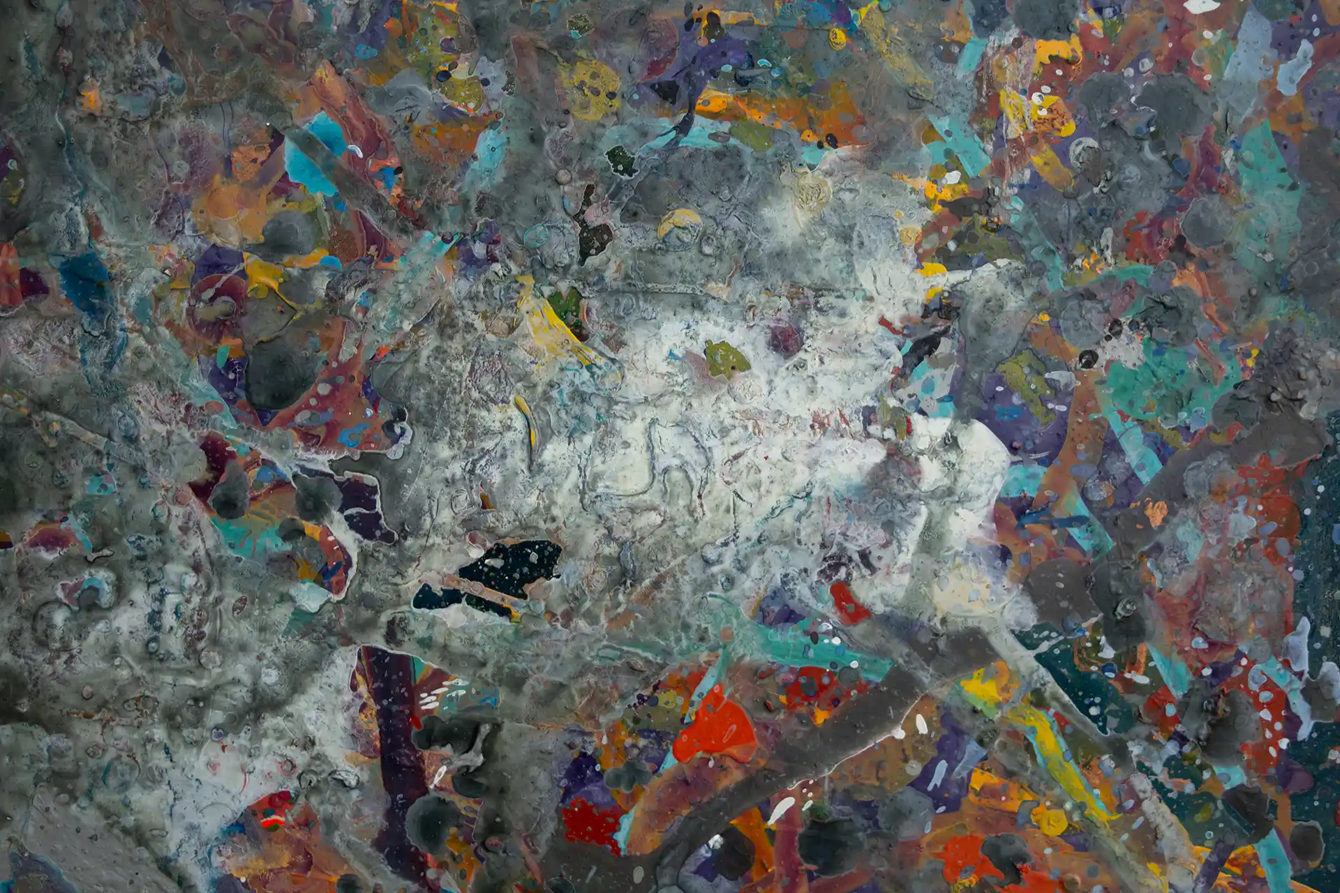 Abstract painting | Fight of the aliens 1 | Detail 2