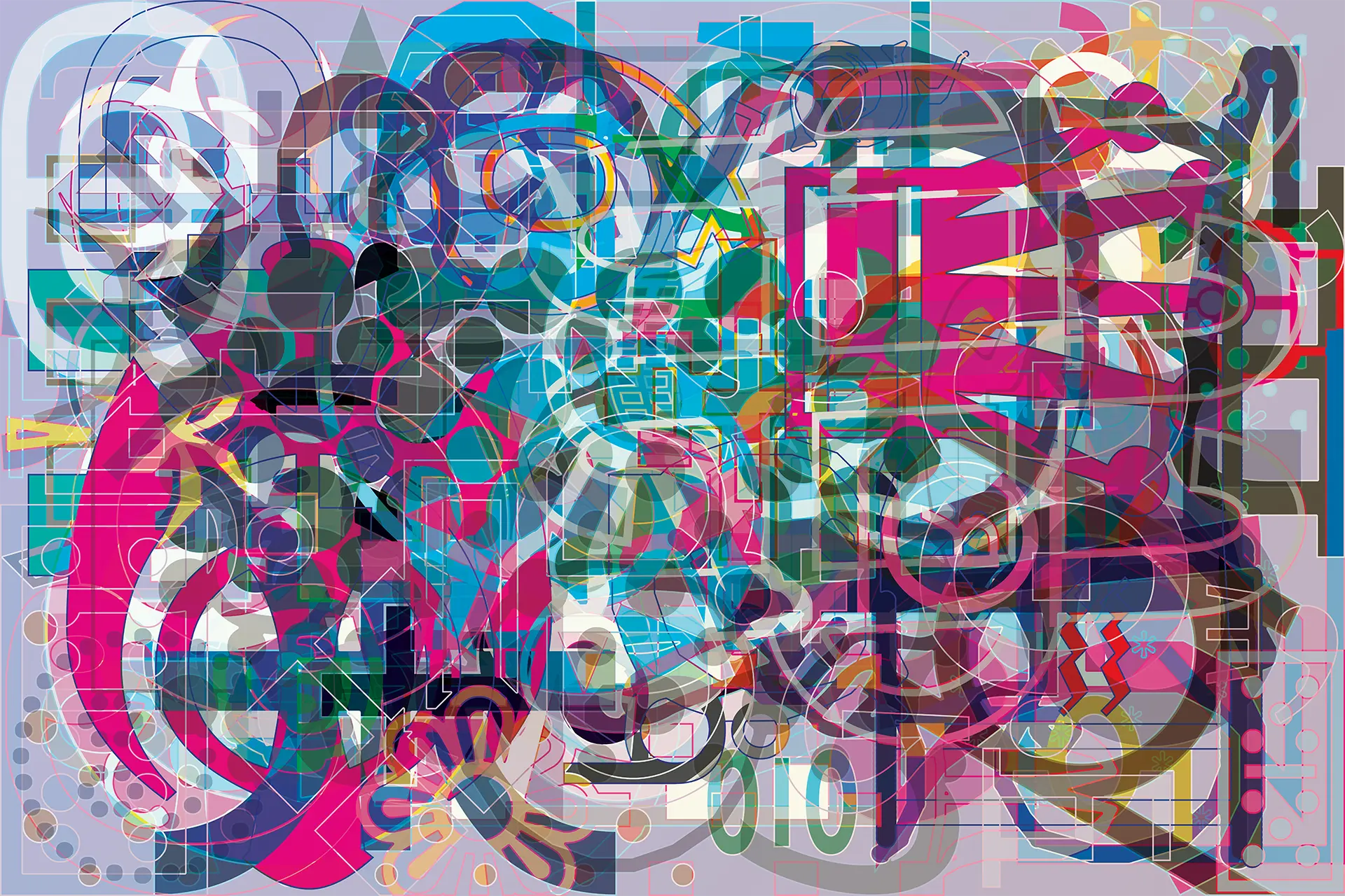 Digital abstract painting | Cheradenine Zakalwe