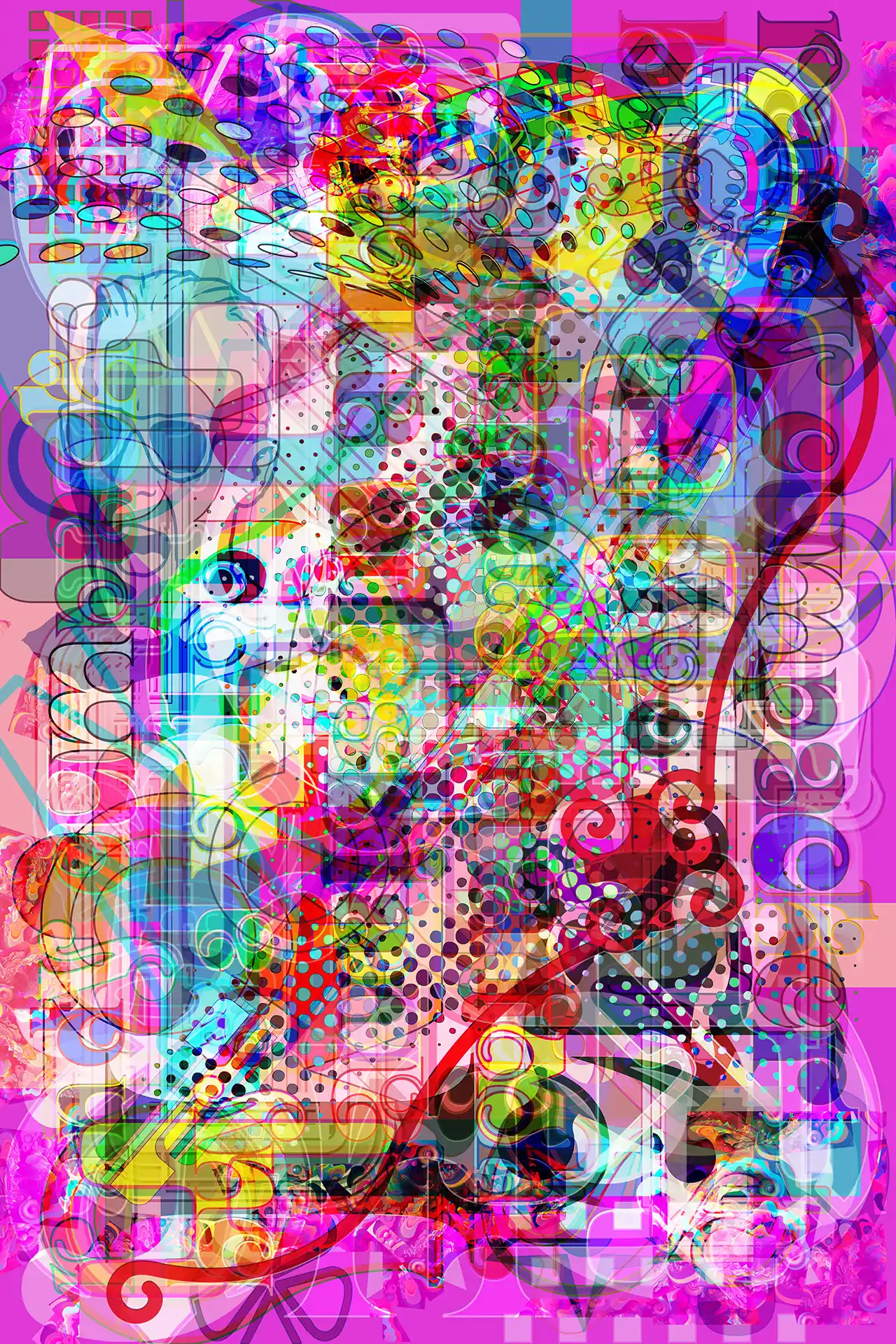 Digital abstract painting | Randy Cumpacker gets in a fight