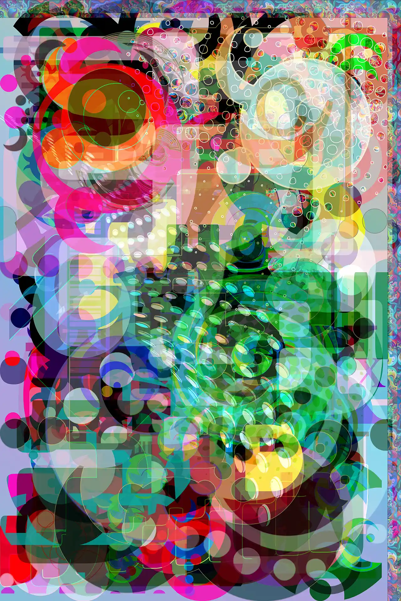 Digital abstract painting | Party boy