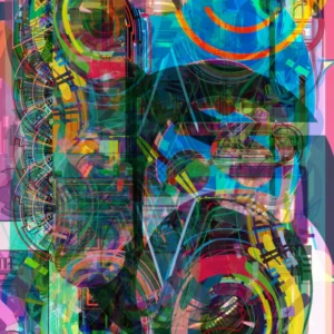 Digital abstract painting | Wonder Woman