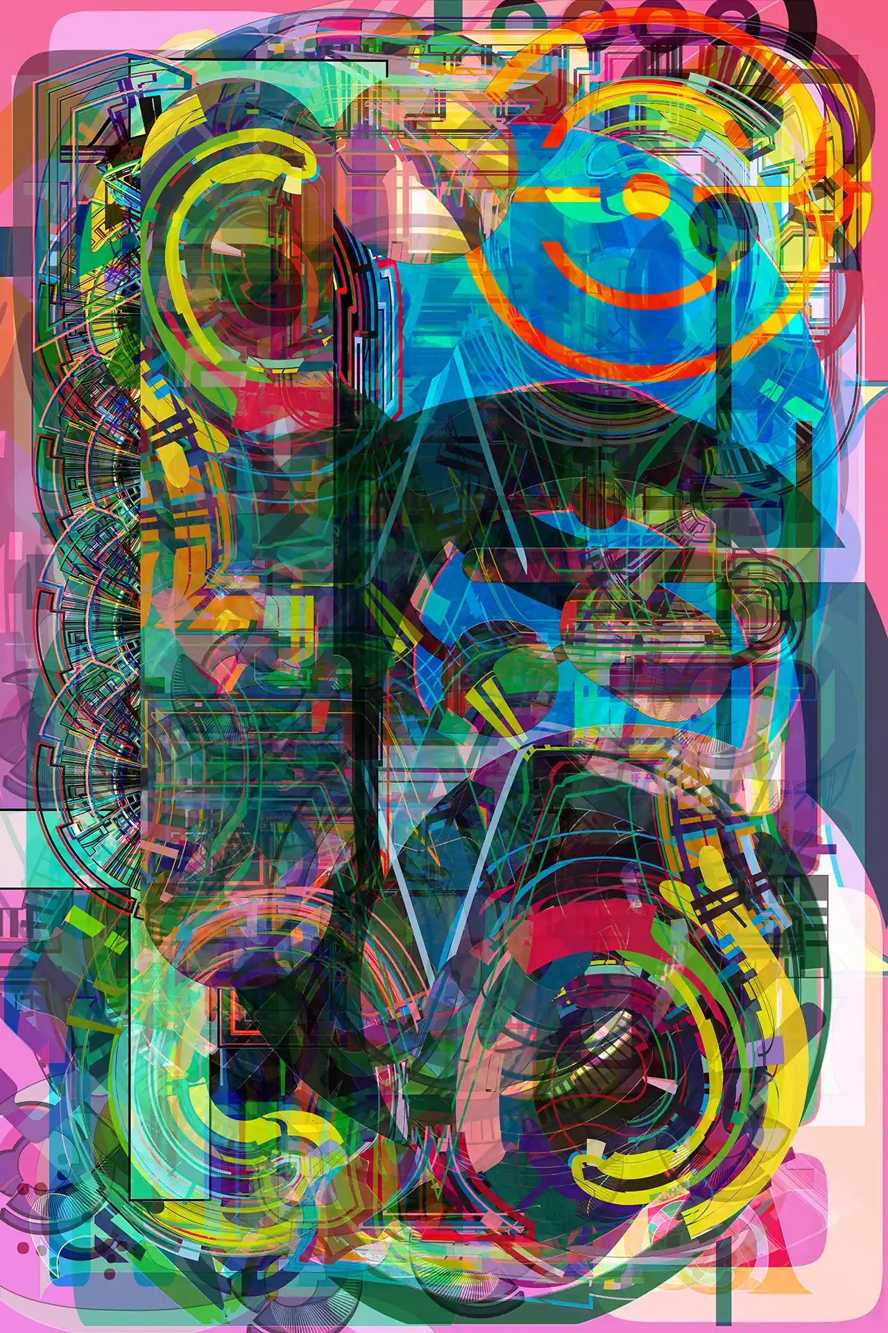 Digital abstract painting | Wonder Woman