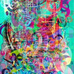 Digital abstract painting | Spontaneous death of the species