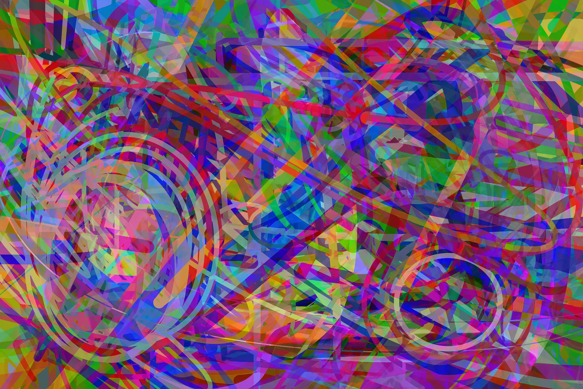 Digital abstract painting | Turbocharged whipper snipper