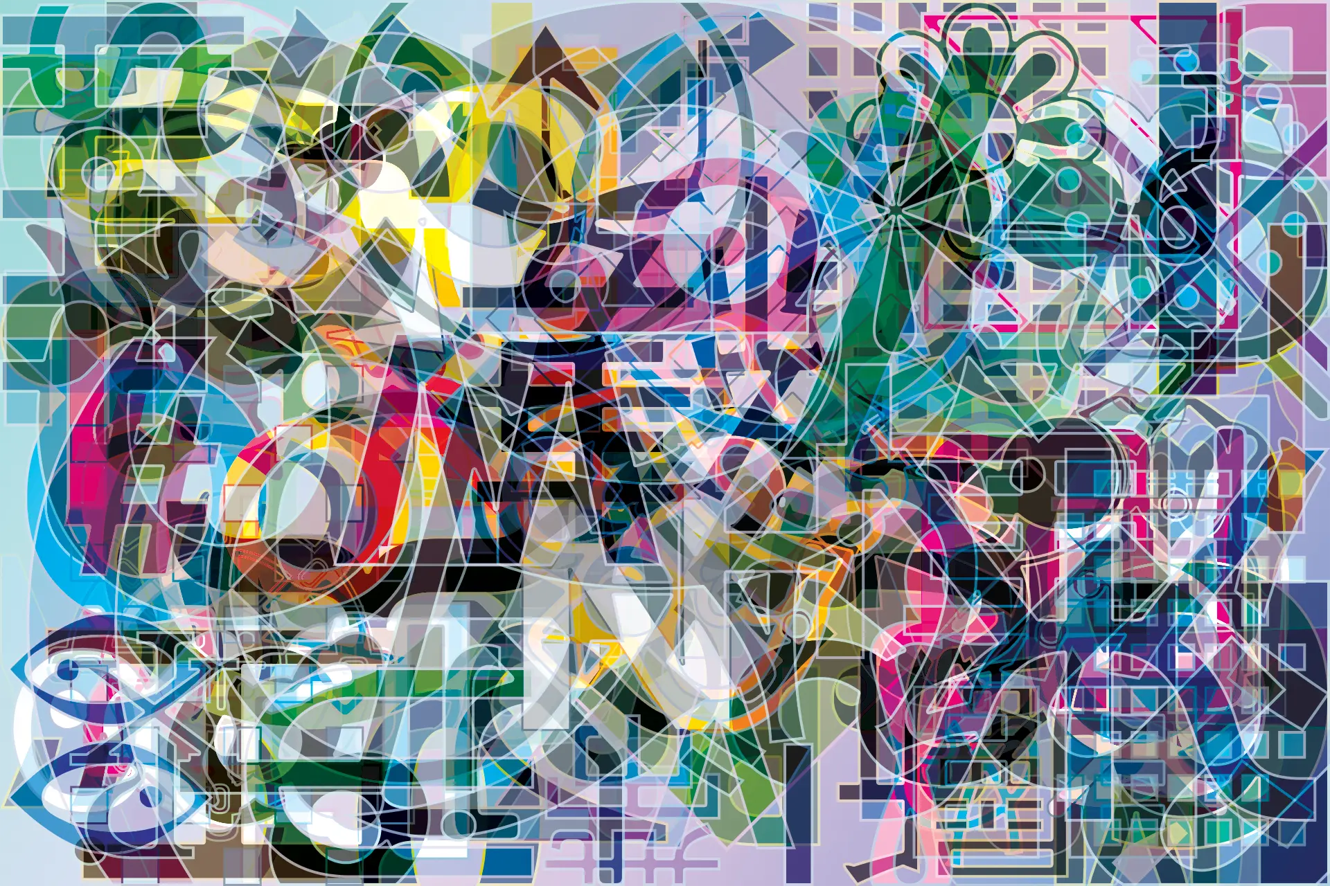 Digital abstract painting | Bay City Rollers Digital abstract painting | Bay City Rollers