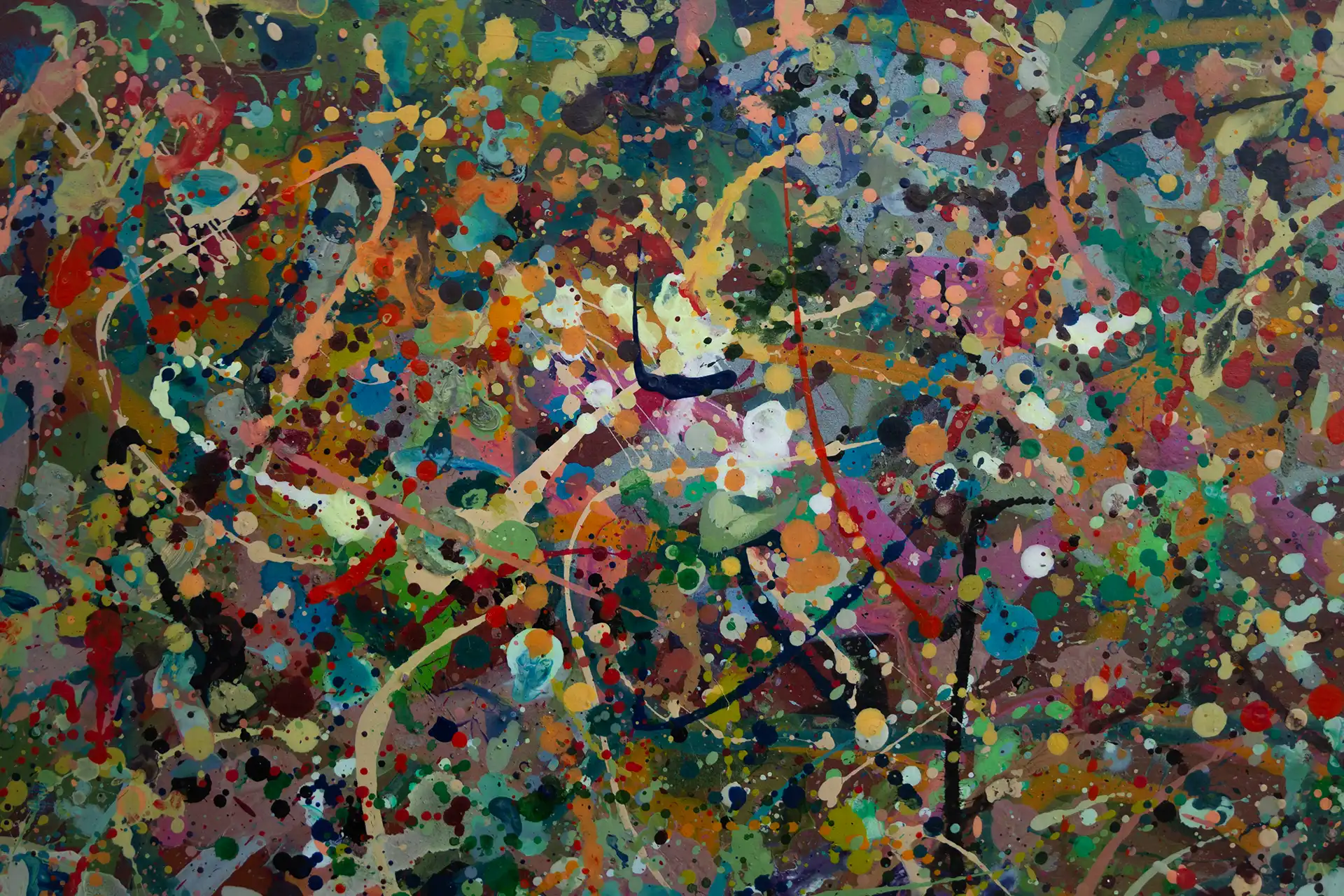 Abstract painting | Alien jungle 2 | Detail 1
