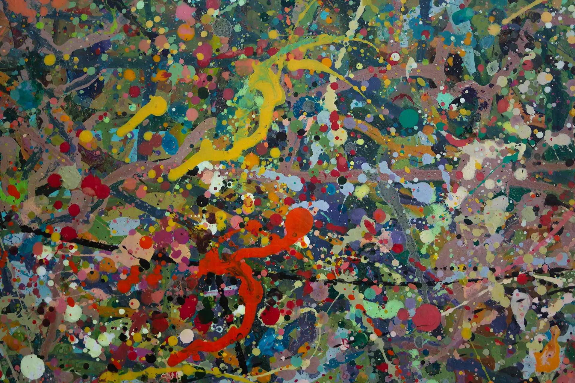 Abstract painting | Alien jungle 2 | Detail 2