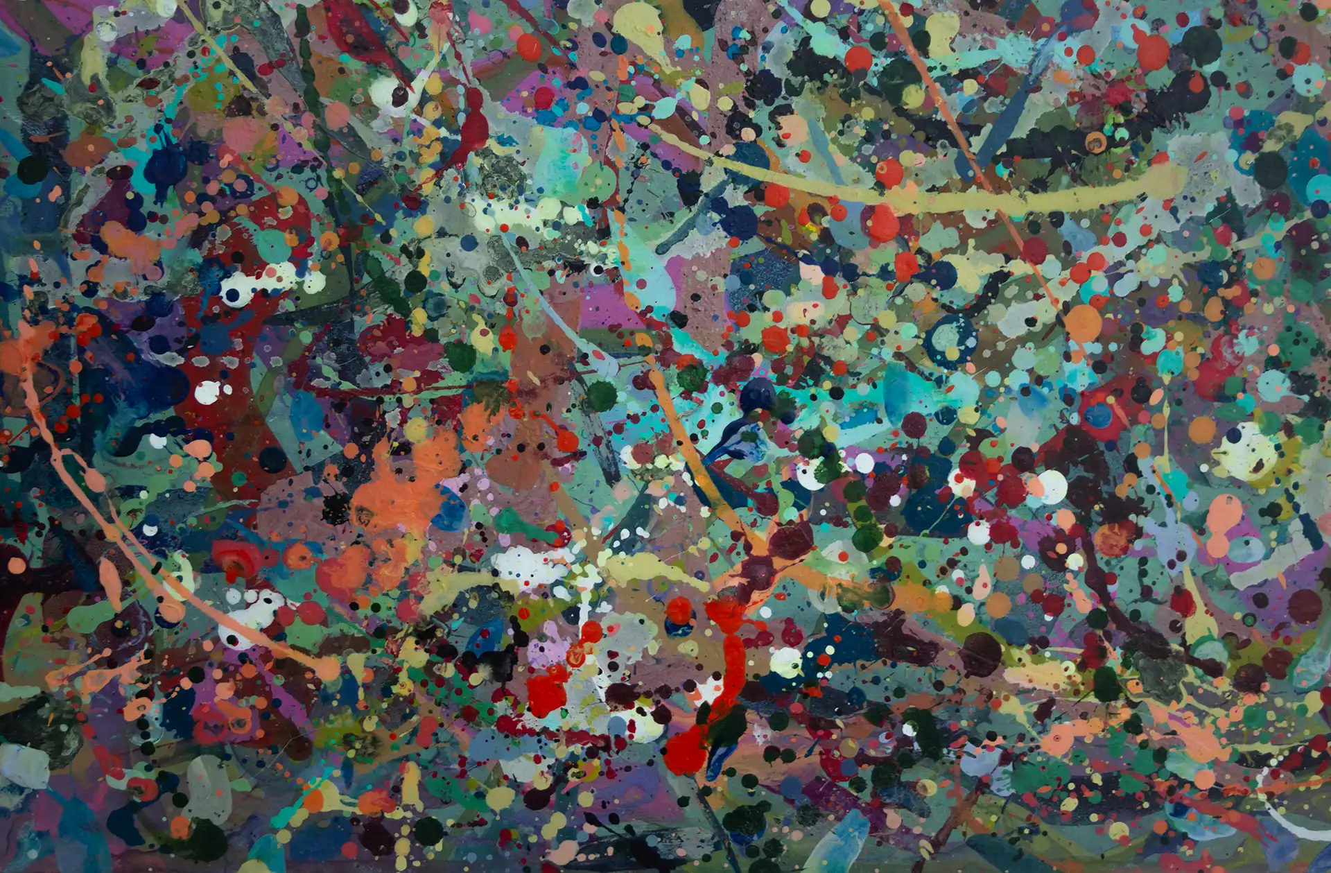 Abstract painting | Alien jungle 2 | Detail 5