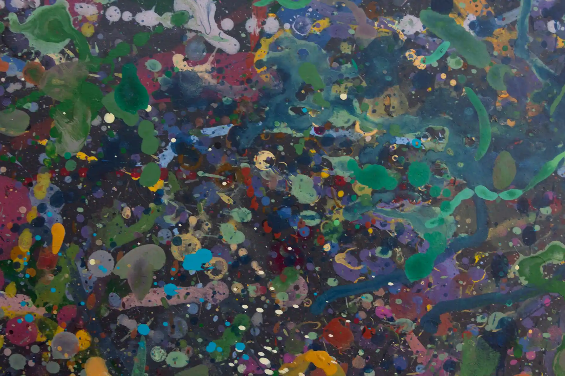 Abstract painting | Celebrities at a party in Yarra Glen | Detail 10