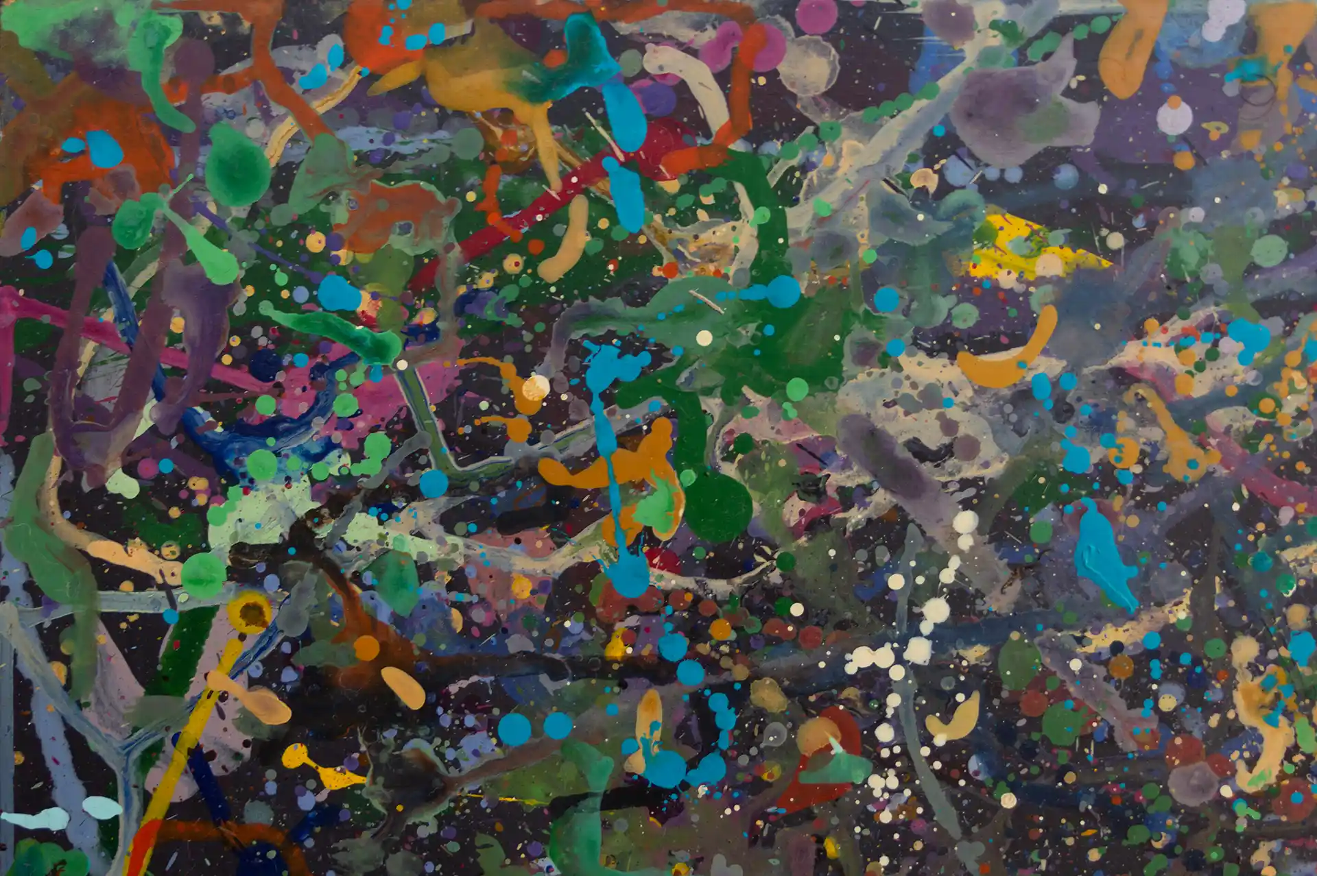 Abstract painting | Celebrities at a party in Yarra Glen | Detail 12