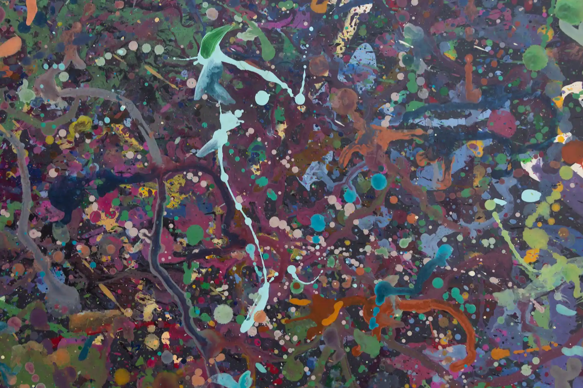 Abstract painting | Celebrities at a party in Yarra Glen | Detail 4