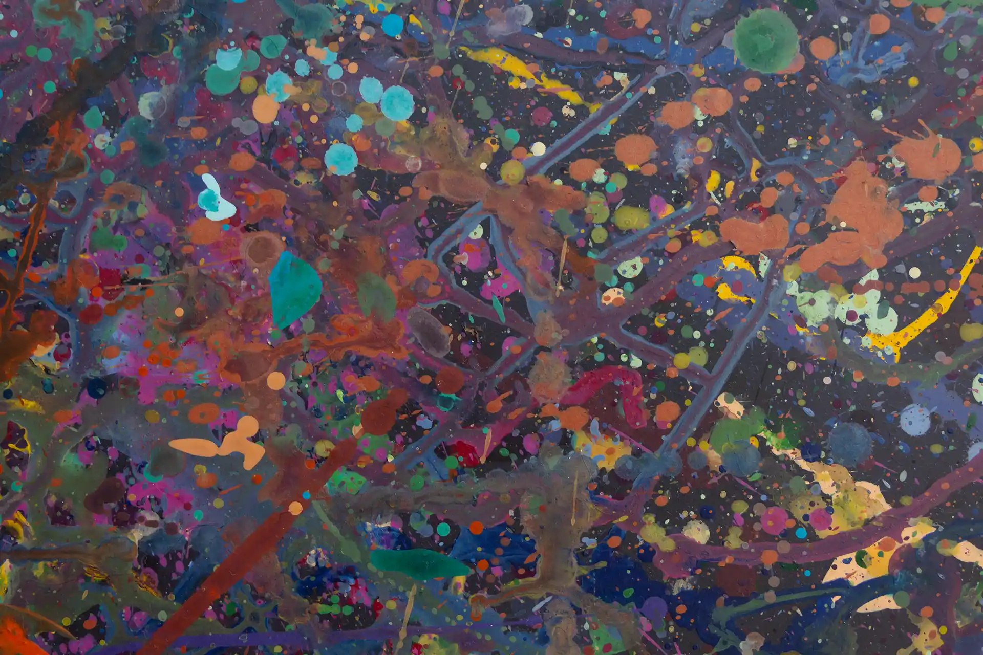 Abstract painting | Celebrities at a party in Yarra Glen | Detail 6