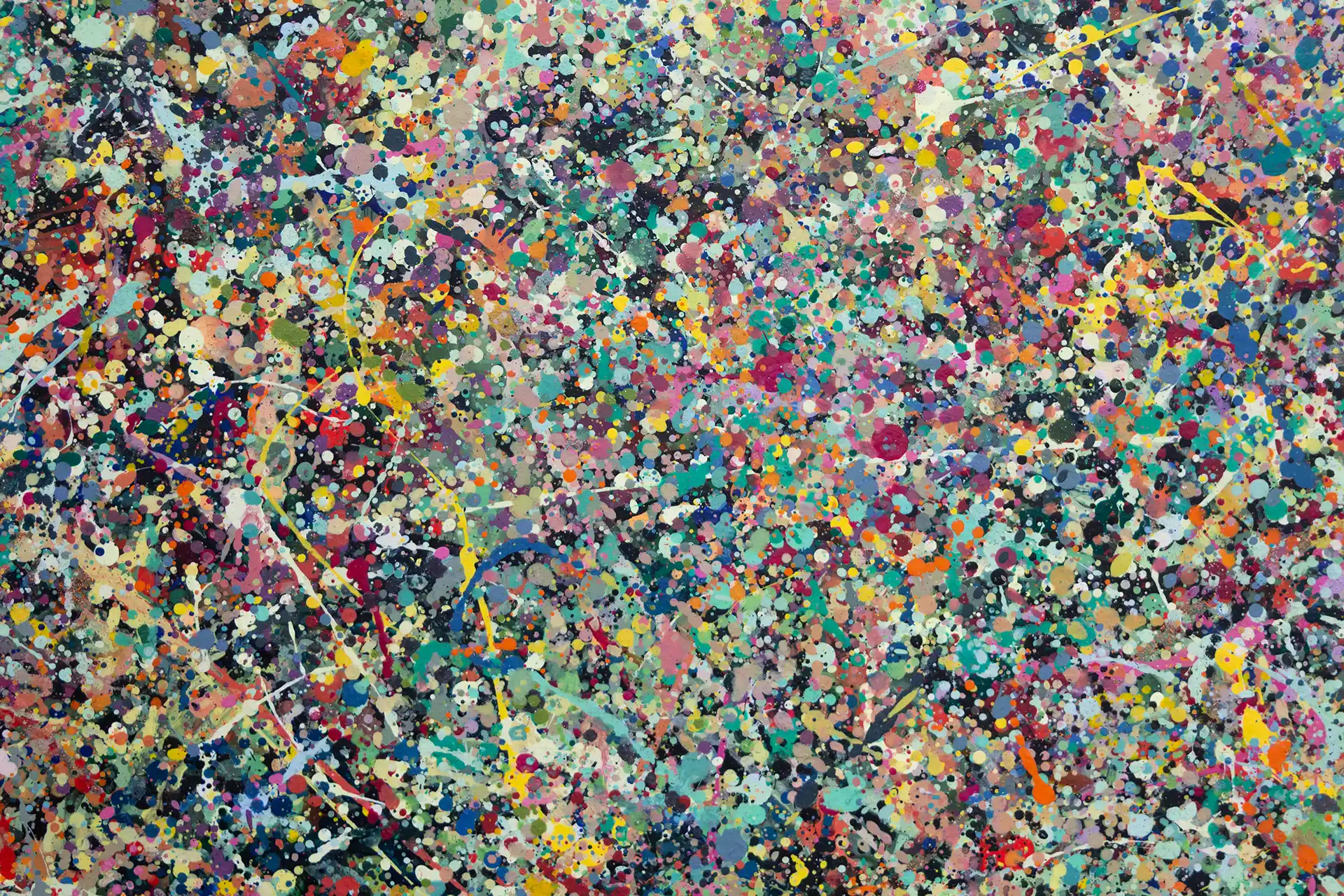 Abstract painting | Celebrities at a party in Greensborough | Detail 1
