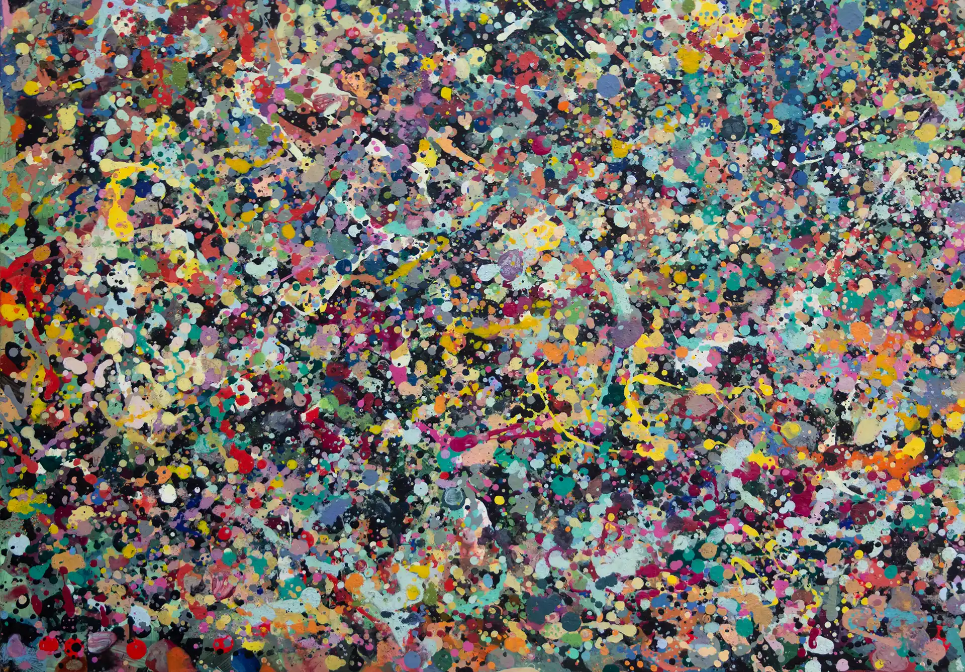 Abstract painting | Celebrities at a party in Greensborough | Detail 2