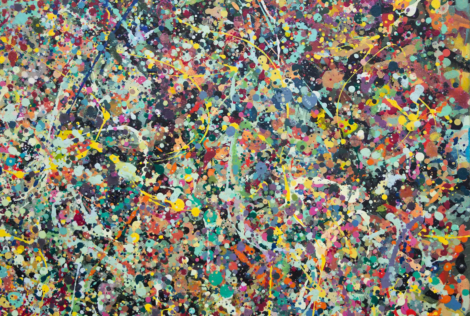 Abstract painting | Celebrities at a party in Greensborough | Detail 6