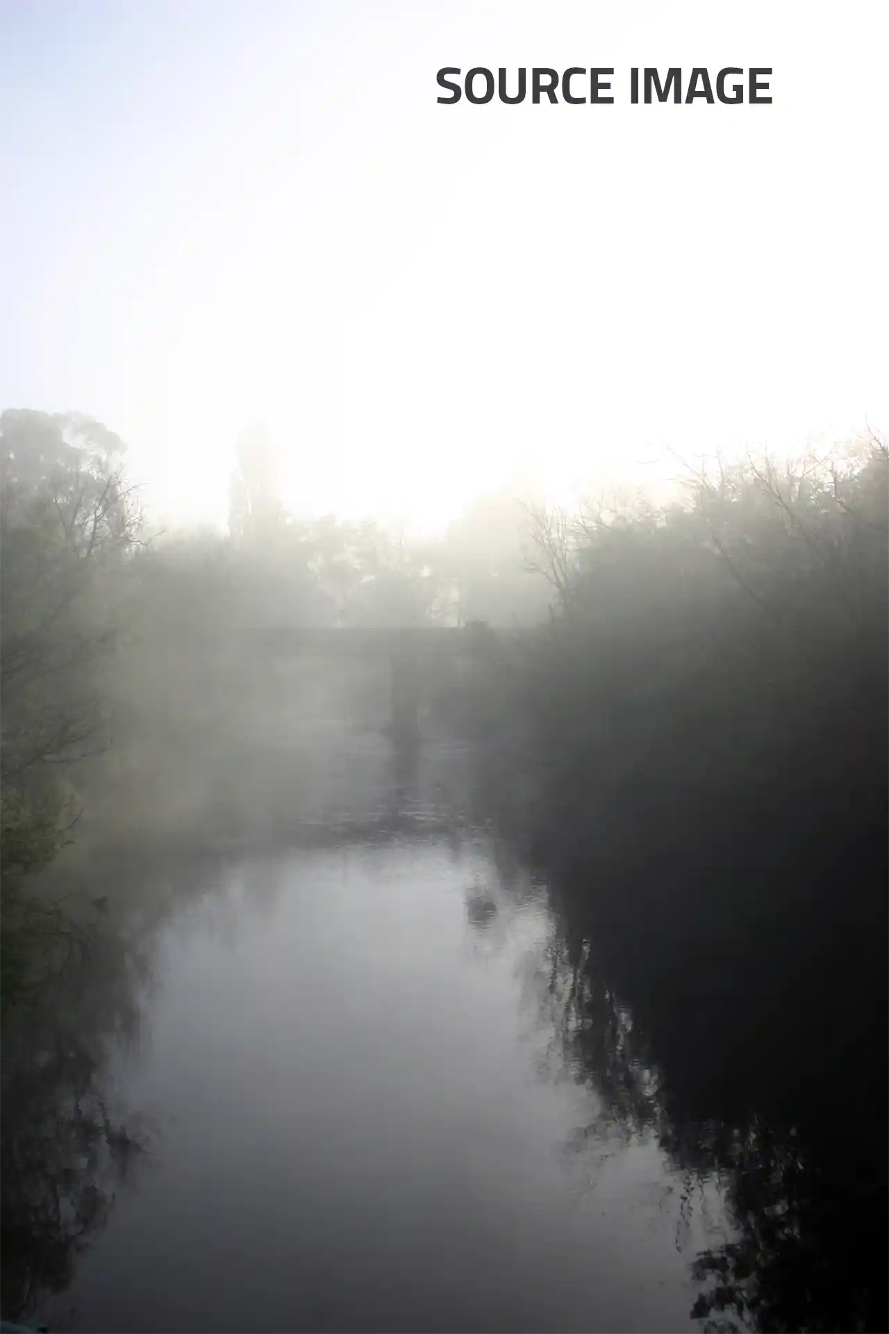 Realism painting | Fog at Yarra Glen | Source image