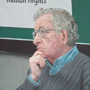 Realism painting | Noam Chomsky