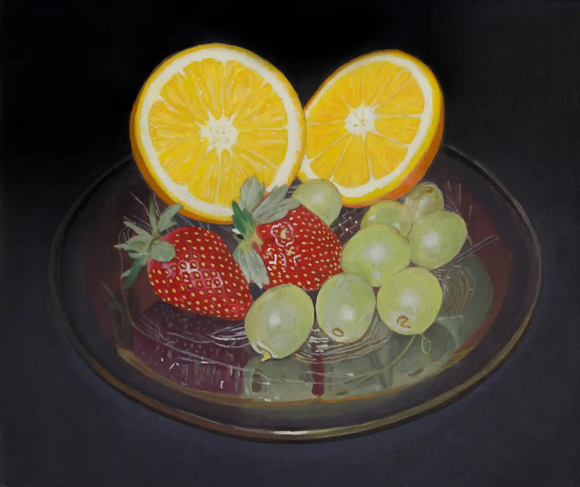 Realism painting | Still life with fruit