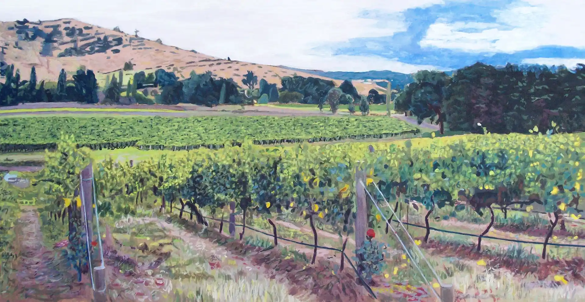 Realism painting | Vineyard