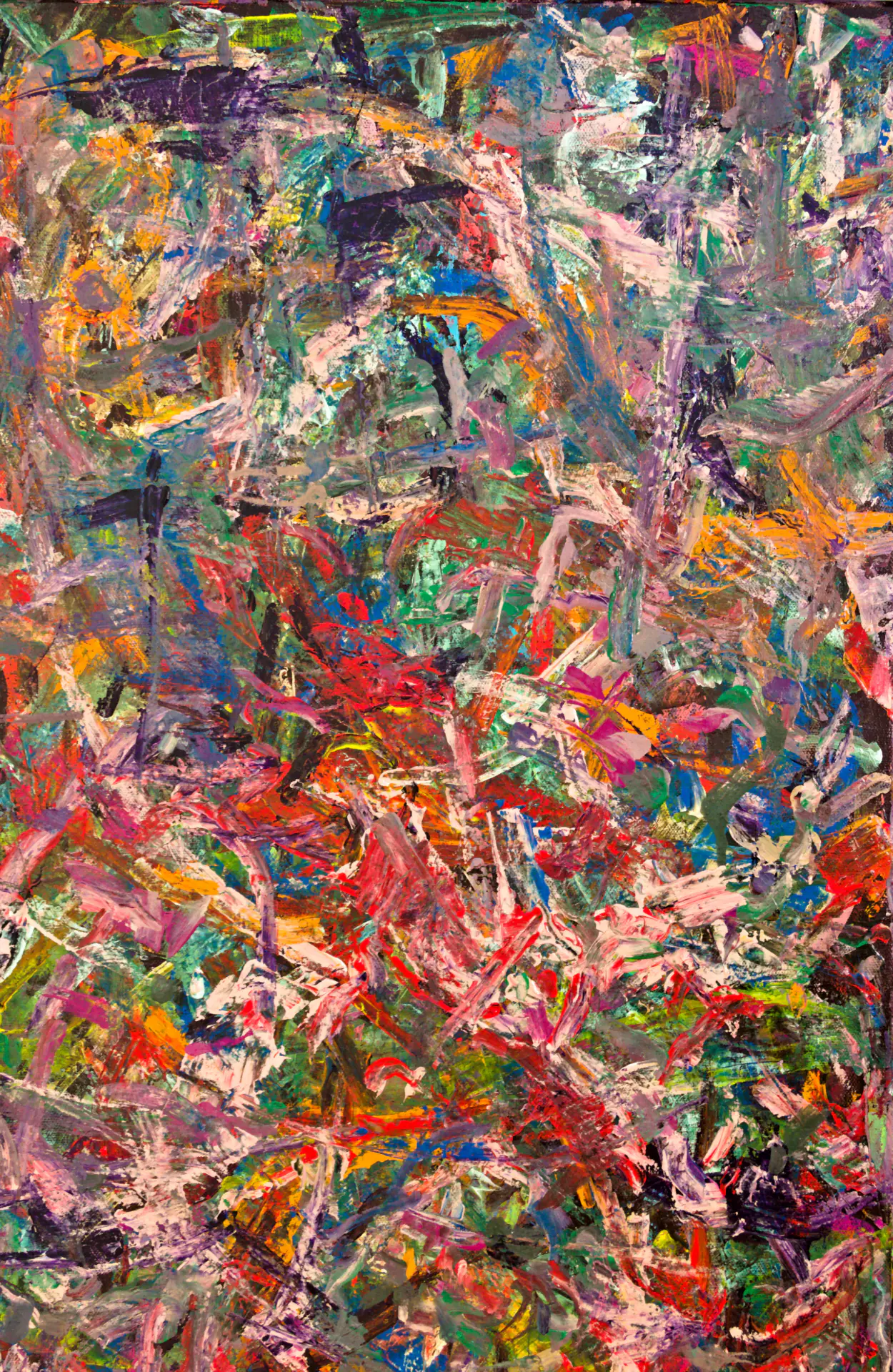 Abstract painting | The Slaughter of Palestine | Top right detail